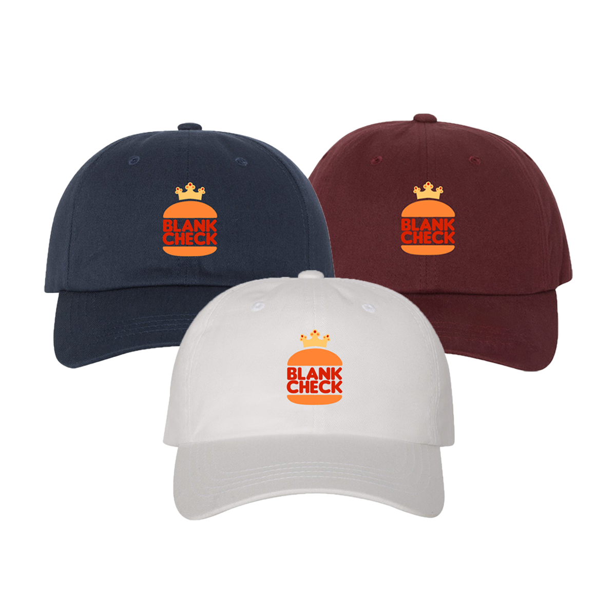 Blank Check Regal Hamburger Dad Hat