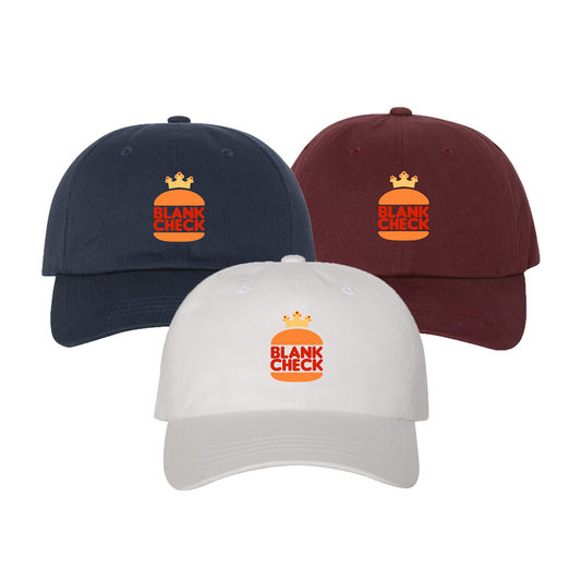 Blank Check Regal Hamburger Dad Hat